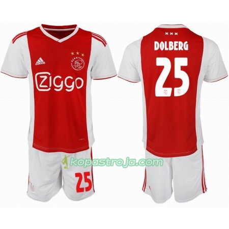 Billiga Fotbollströjor Ajax DOLBERG 25 Barn Hemma tröja 2018/19 Kortärmad